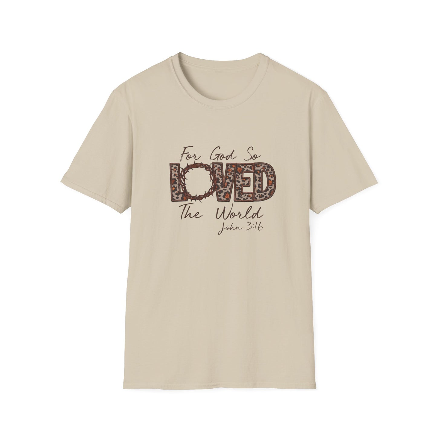 God So Loved Softstyle T-Shirt