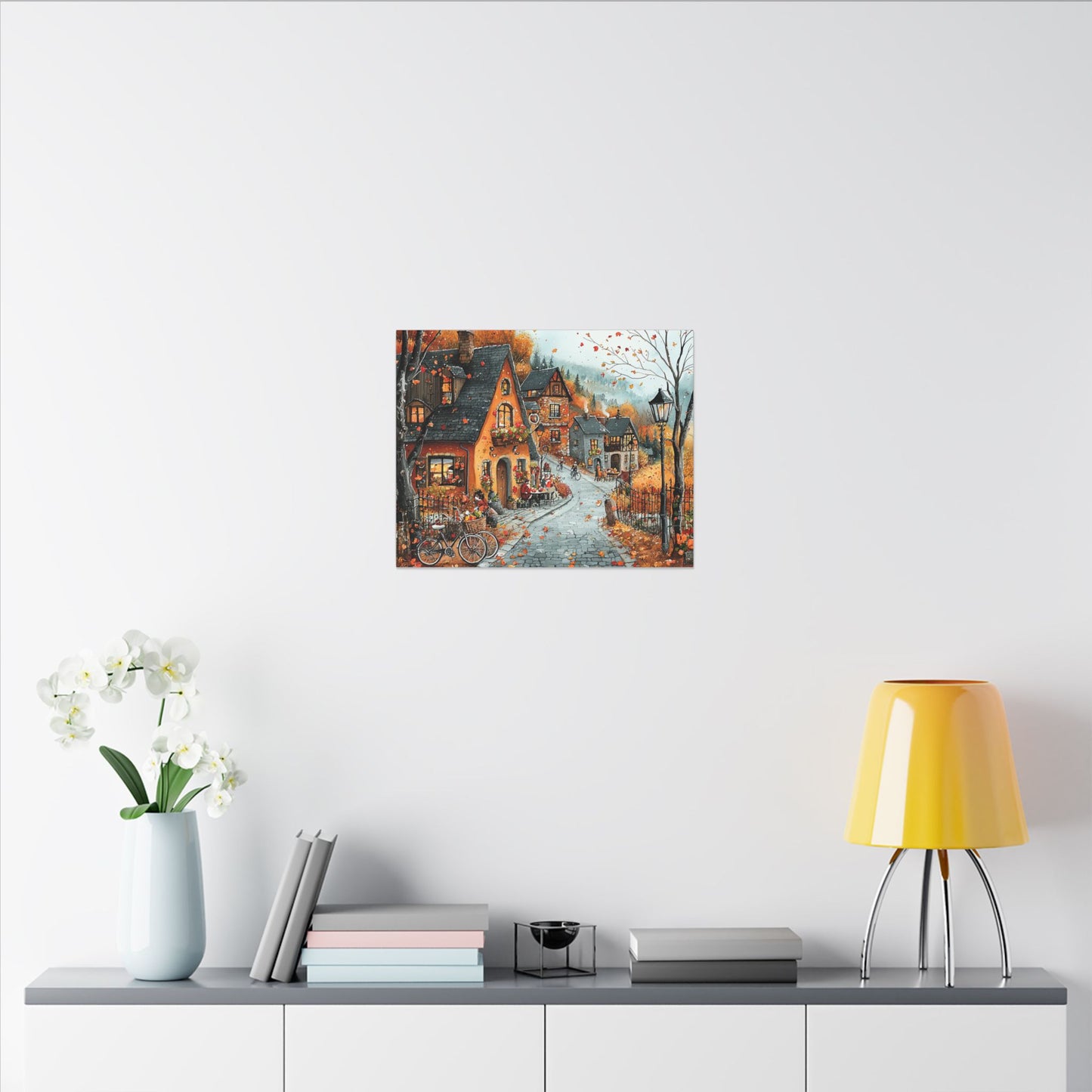 Charming Fall Village Canvas Collection #2