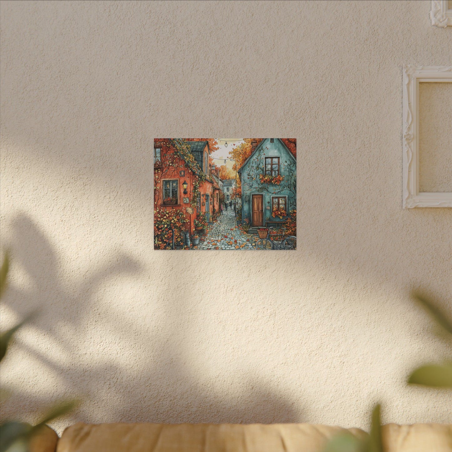 Charming Fall Village Canvas Collection #3