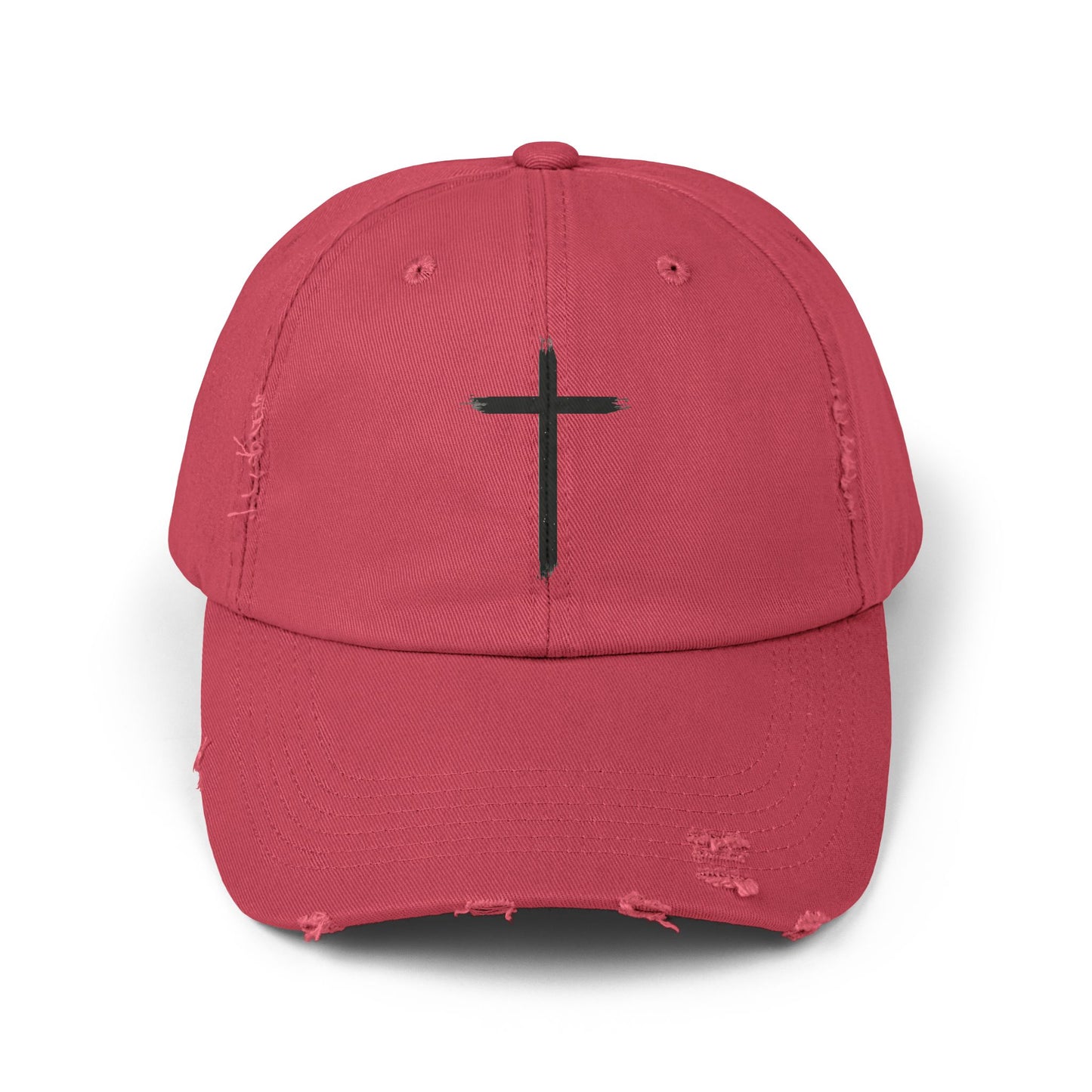 Brush Mark Cross Distressed Cap-Unisex