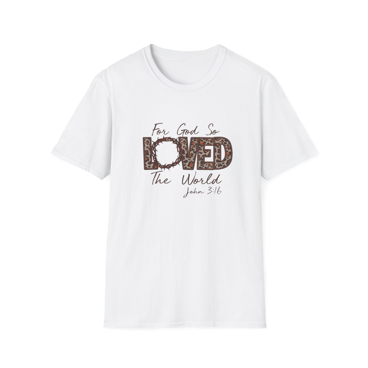 God So Loved Softstyle T-Shirt