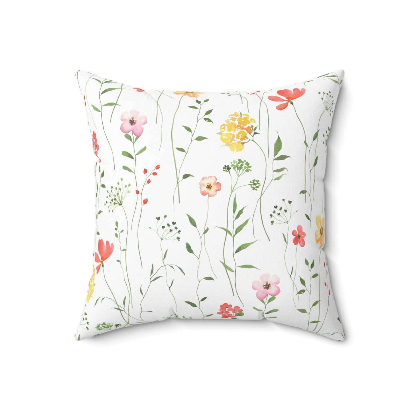 Floral Print Sampler Throw Pillow