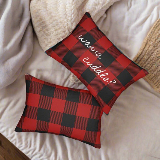 Wanna Cuddle? 20"x14" Lumbar Pillow