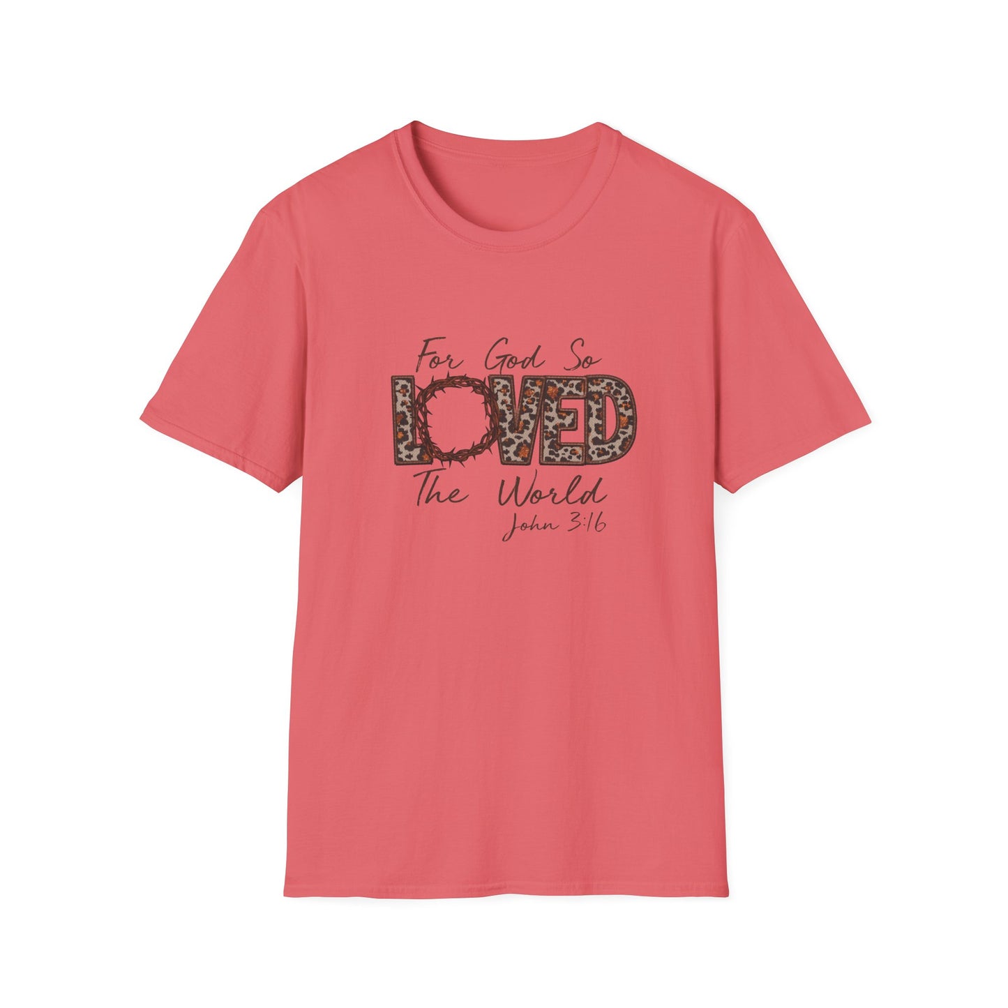 God So Loved Softstyle T-Shirt