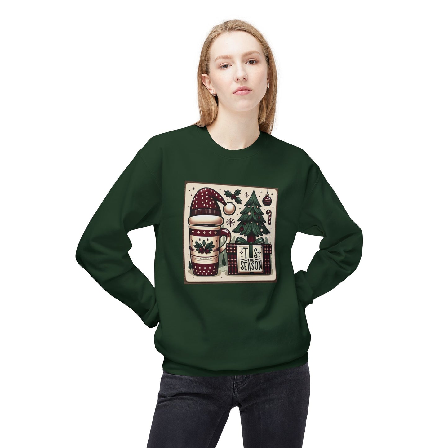 Tis the Season Christmas Softstyle Fleece Sweatshirt