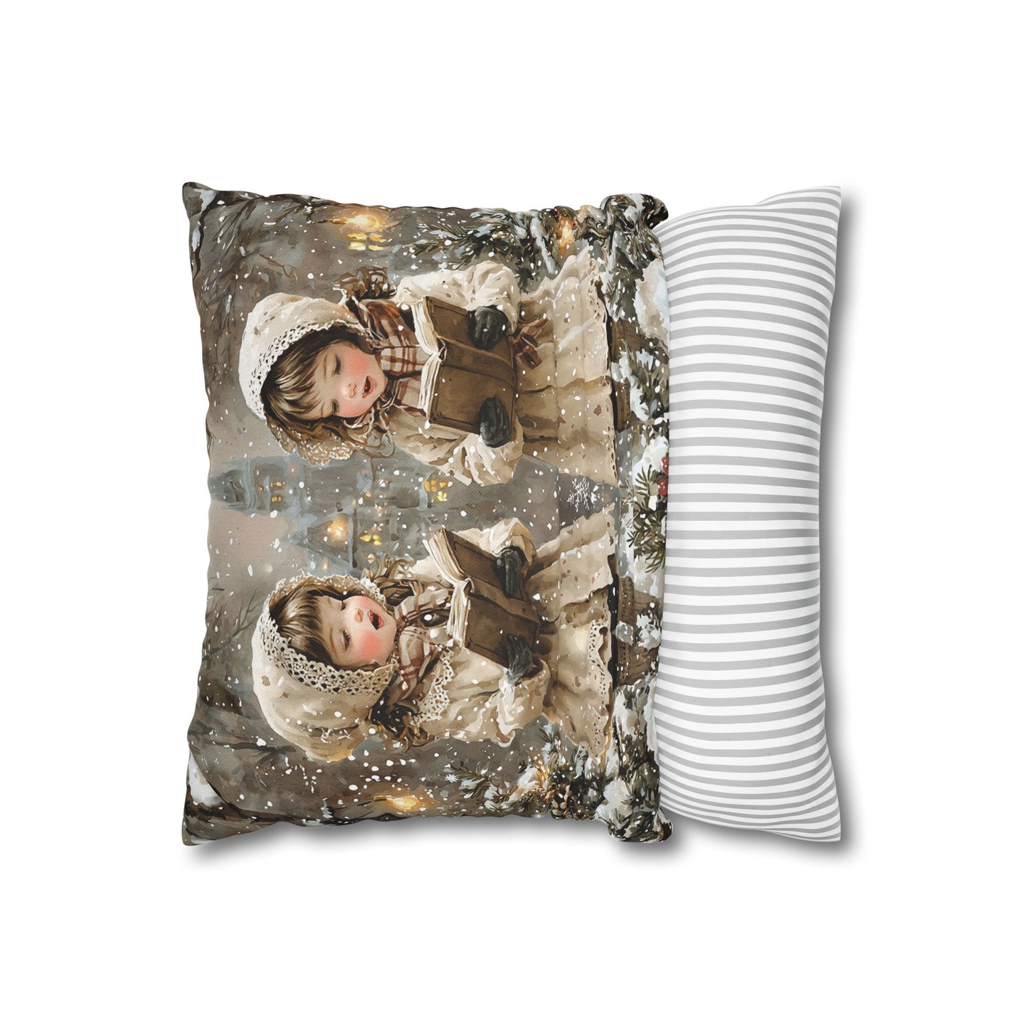 Angelic Carolers Series Pillow Cover #3