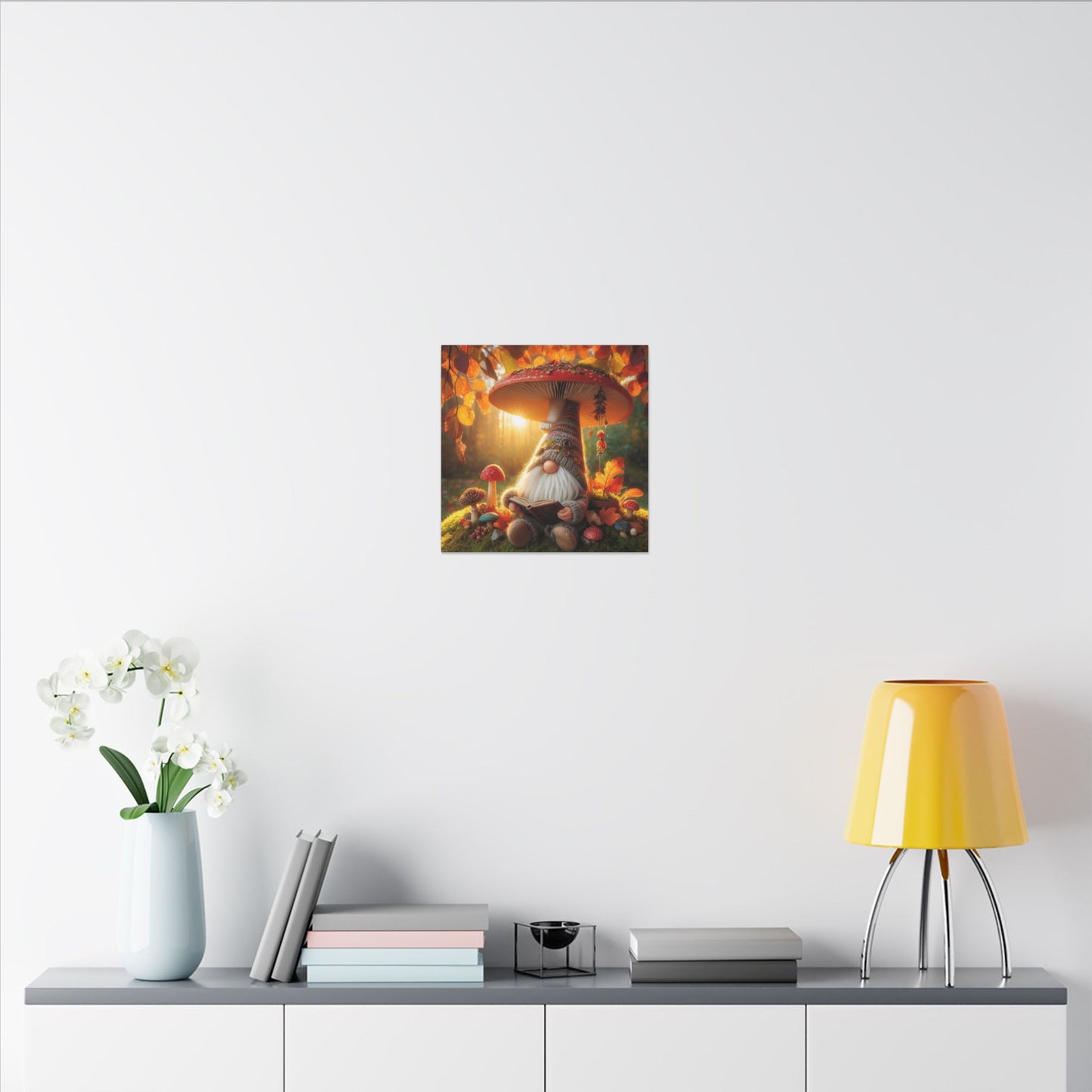 Autumn Gnome Canvas Wall Art