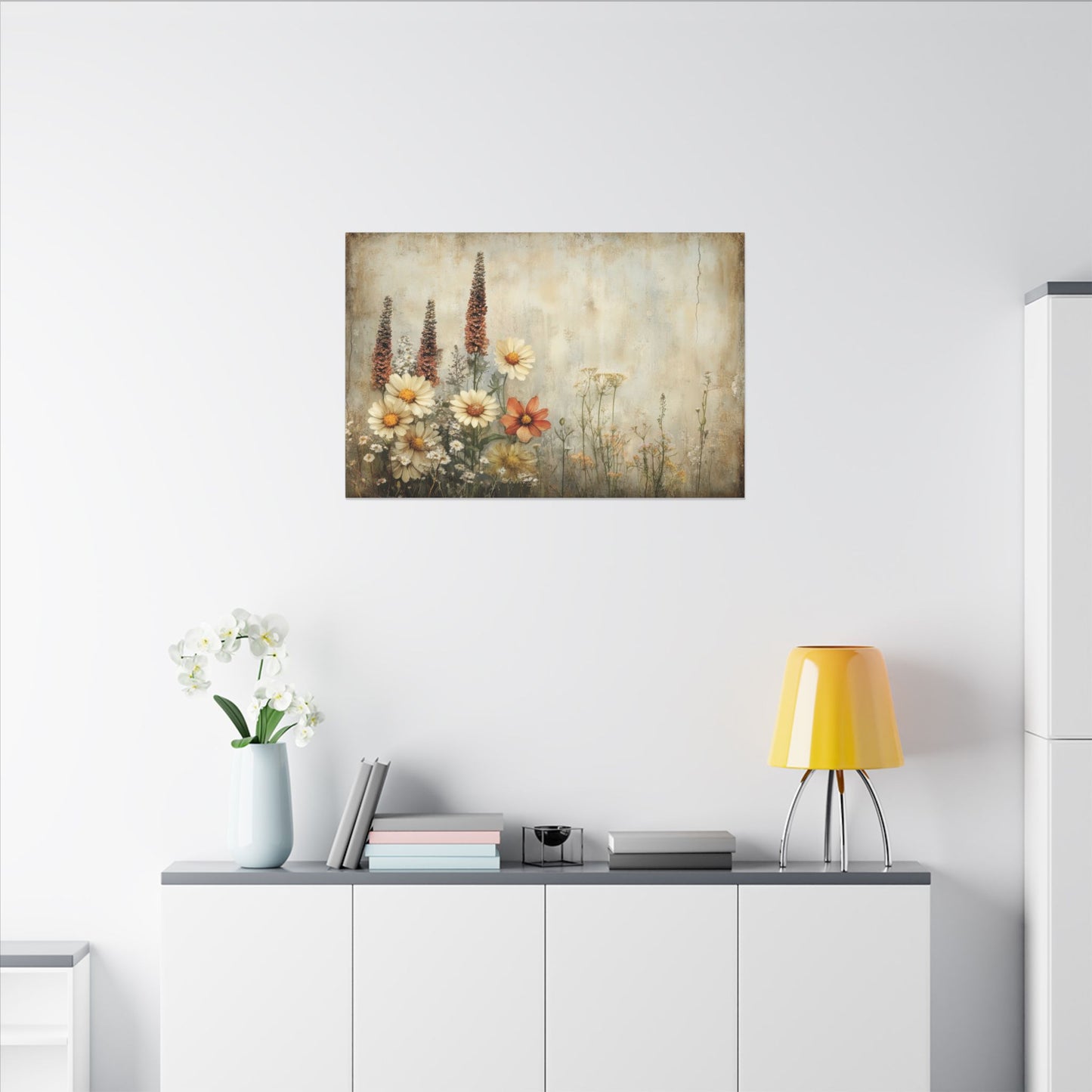 Wildflower Cluster Canvas Wall Art