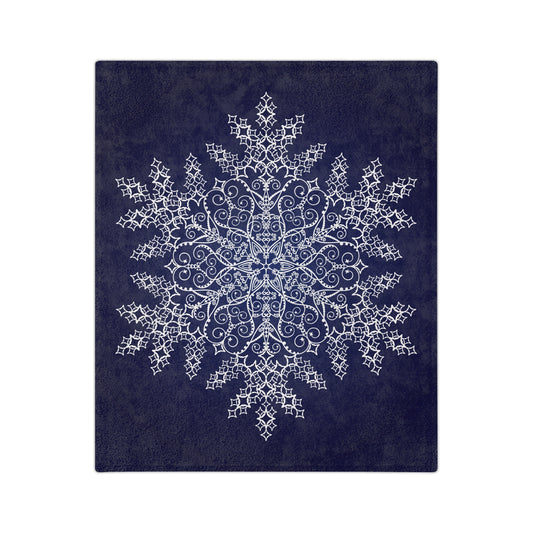 Snowflake Velveteen Microfiber Blanket