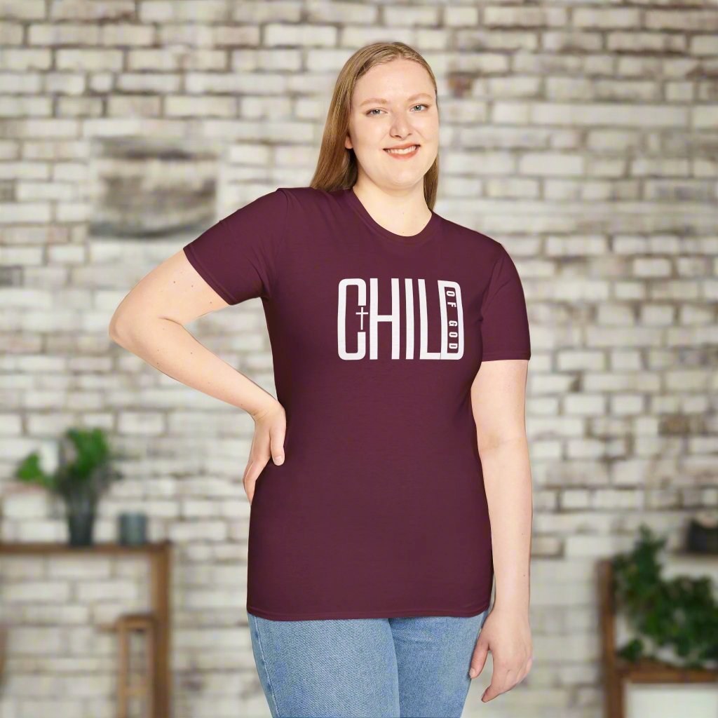 Child of God Softstyle T-Shirt-Dark