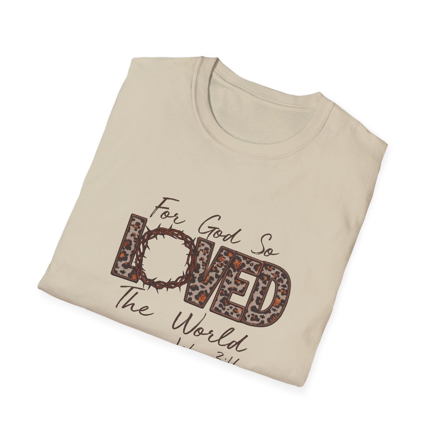 God So Loved Softstyle T-Shirt