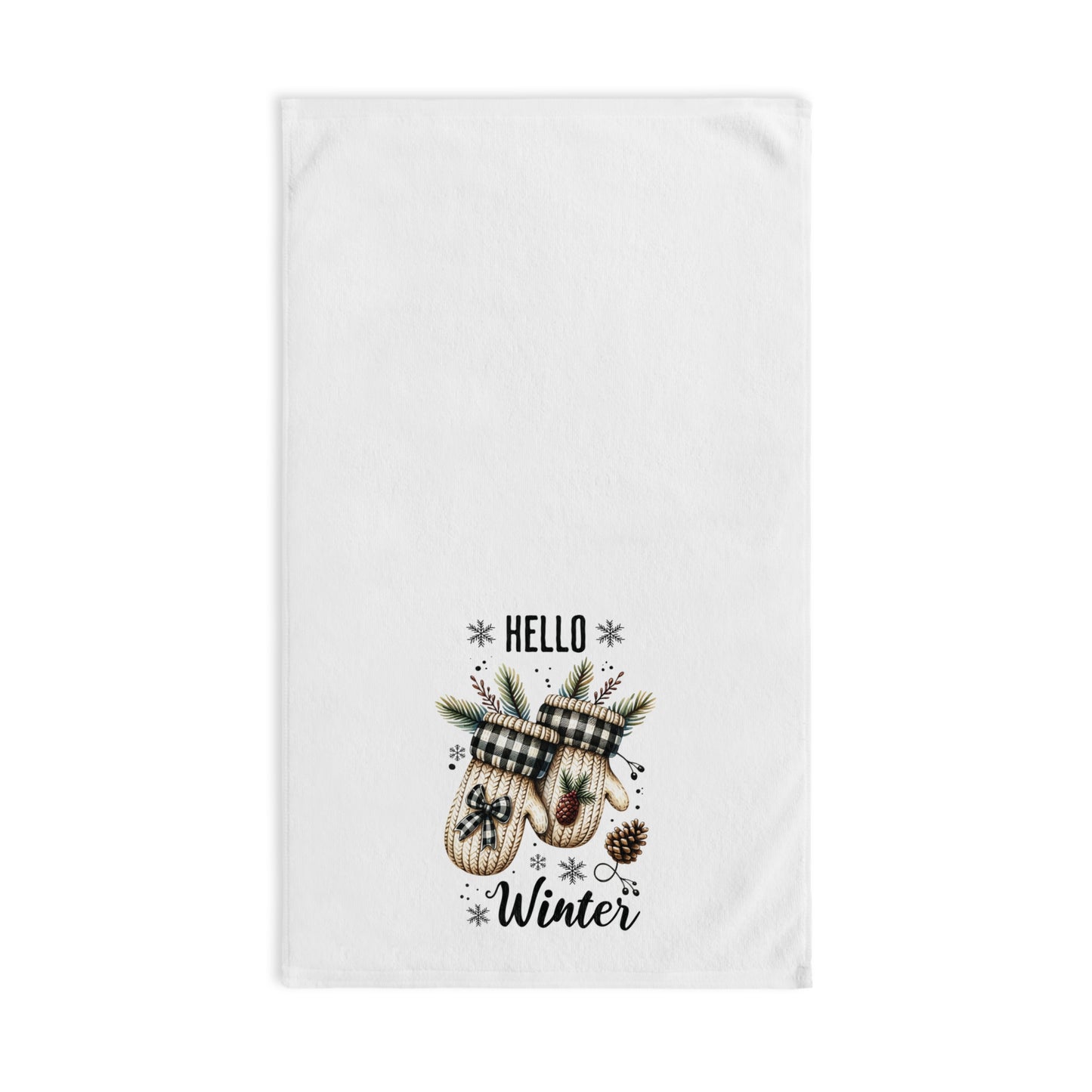 Winter Mittens Hand Towel