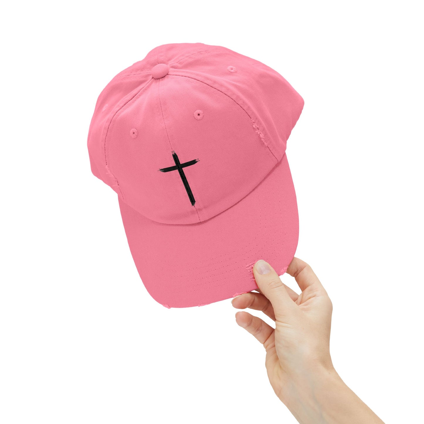 Brush Mark Cross Distressed Cap-Unisex