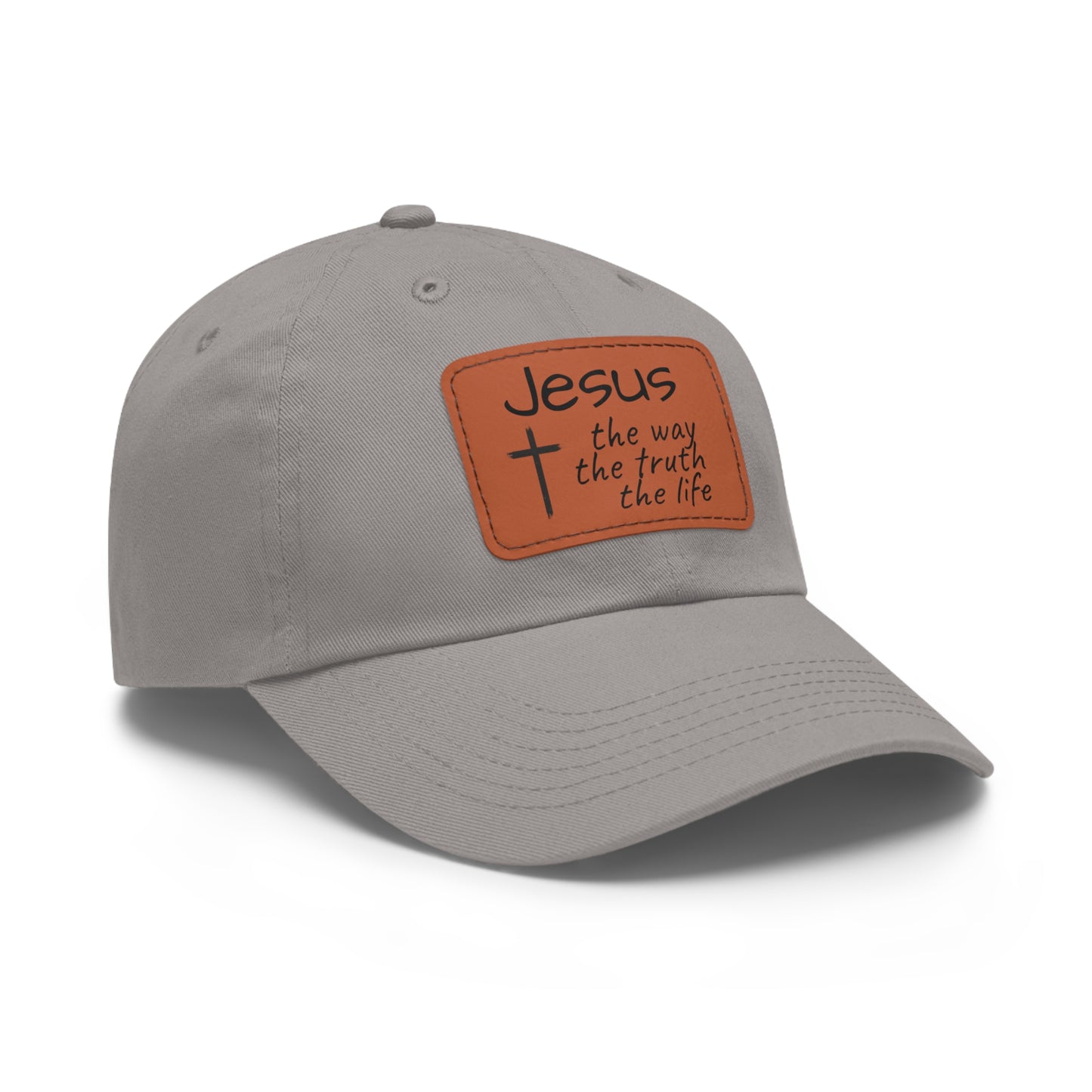 Jesus Is The Way- Cap with Leather Patch