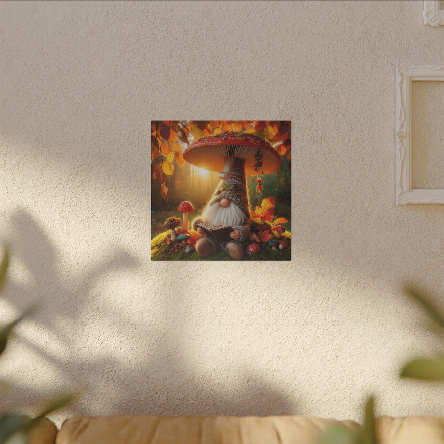 Autumn Gnome Canvas Wall Art