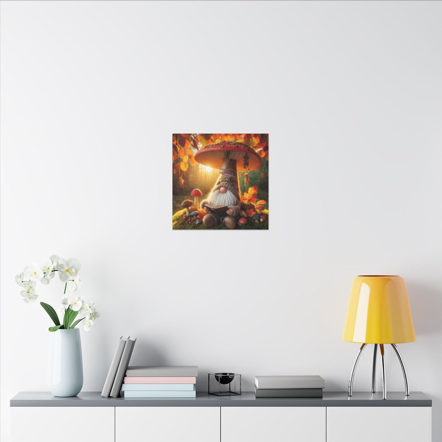 Autumn Gnome Canvas Wall Art