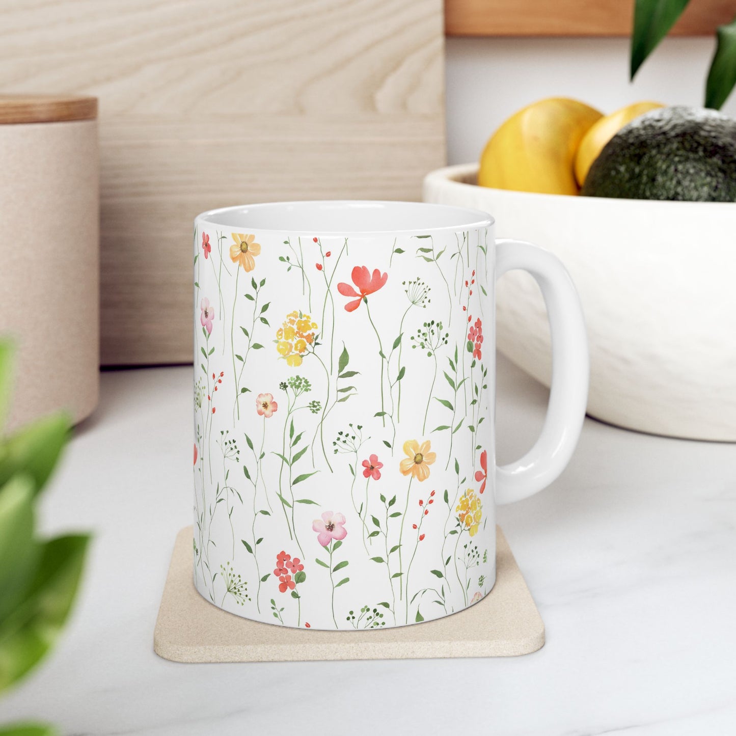 Floral Mug (11oz)