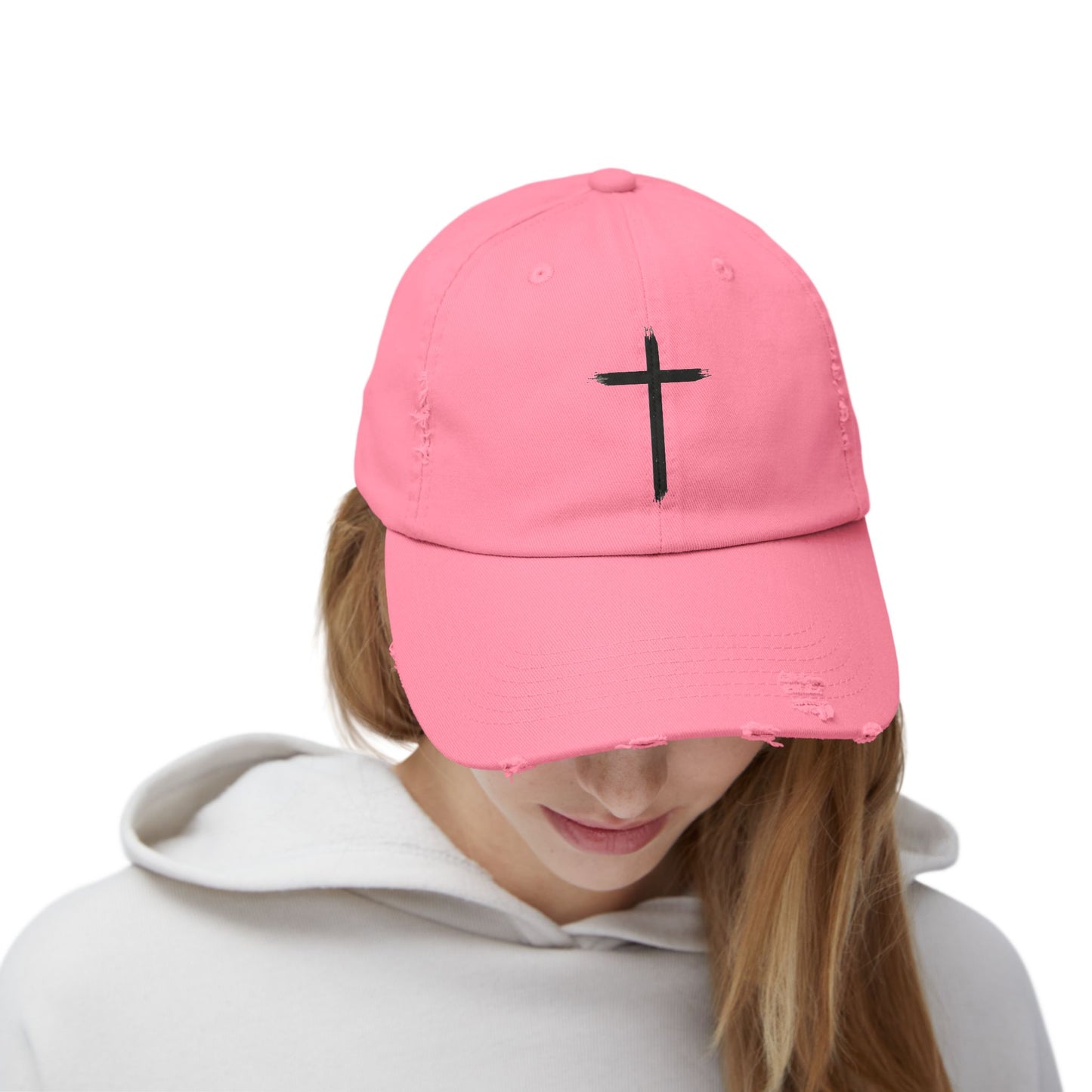 Brush Mark Cross Distressed Cap-Unisex