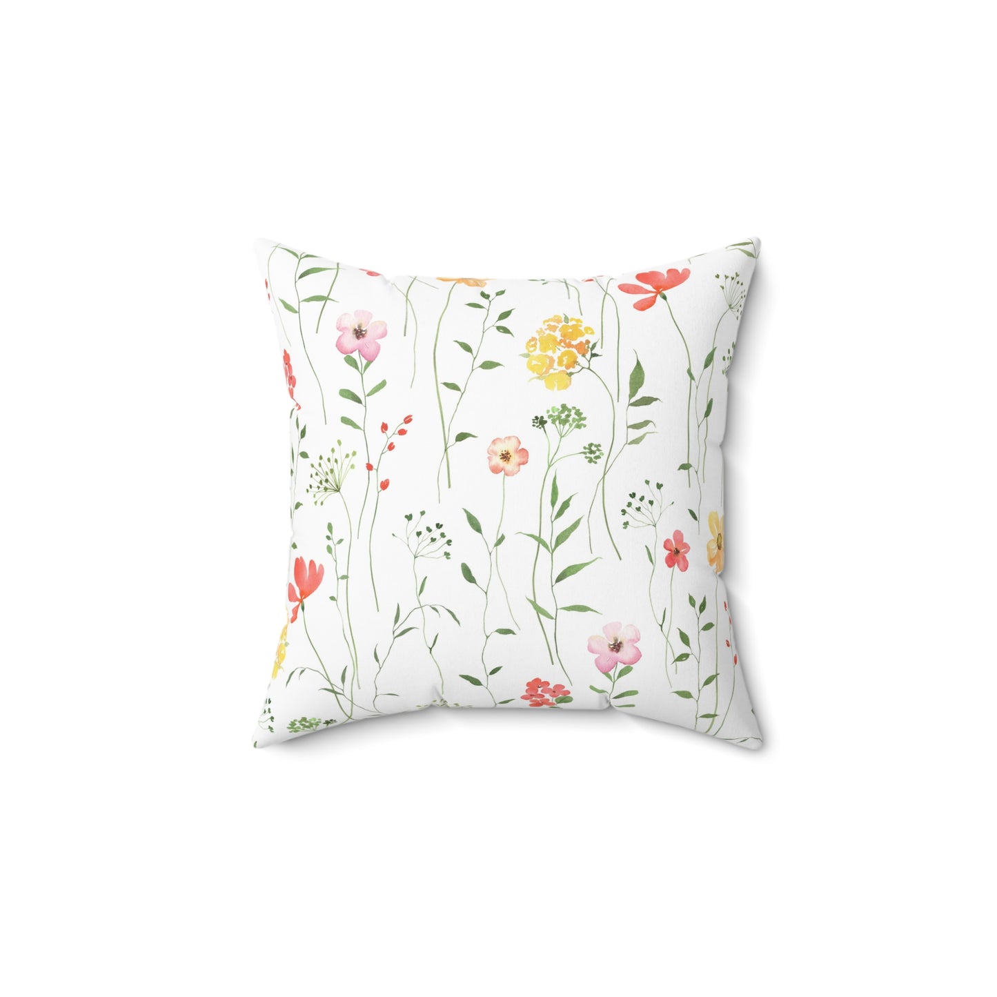 Floral Print Sampler Throw Pillow