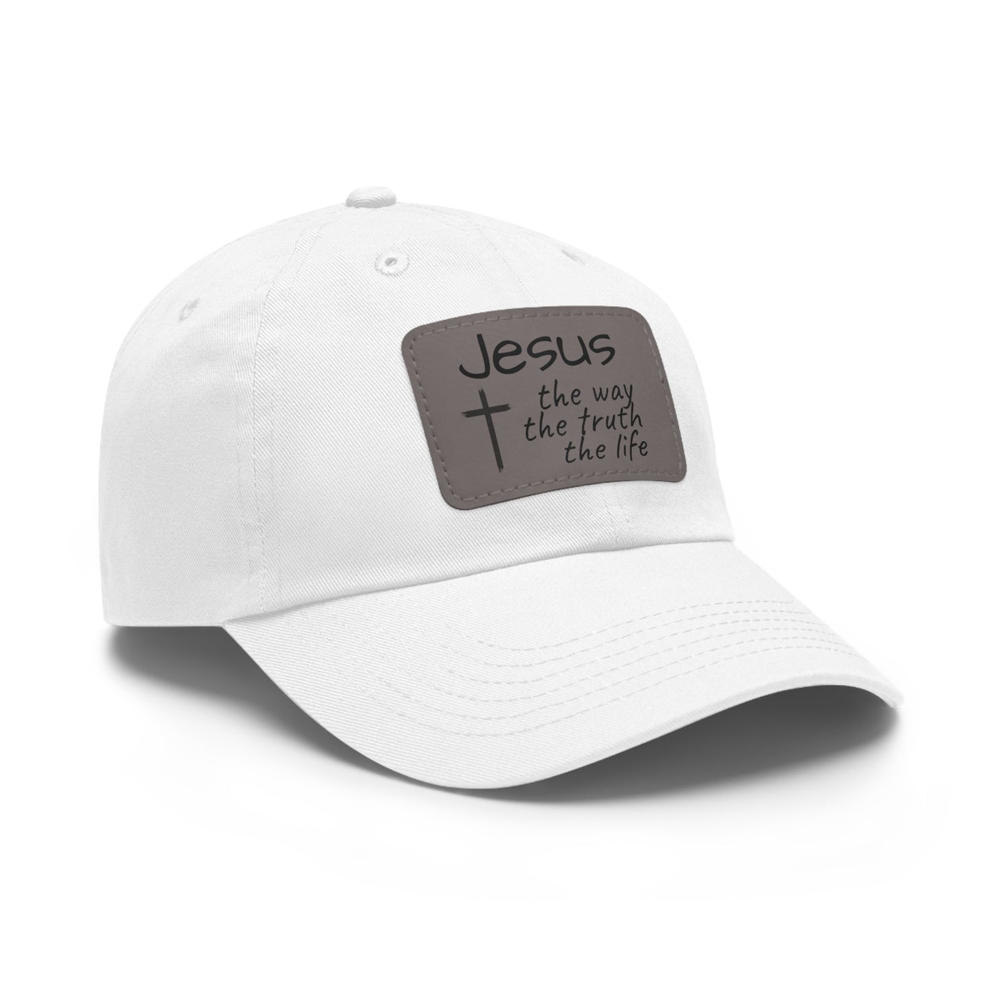 Jesus Is The Way- Cap with Leather Patch