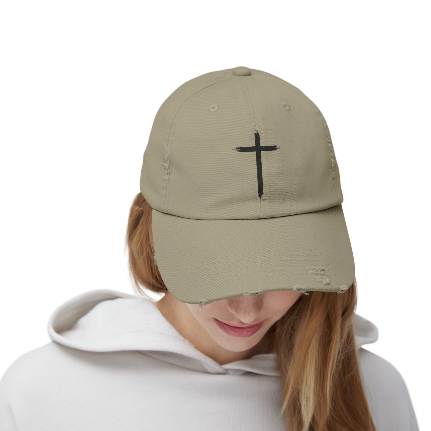 Brush Mark Cross Distressed Cap-Unisex