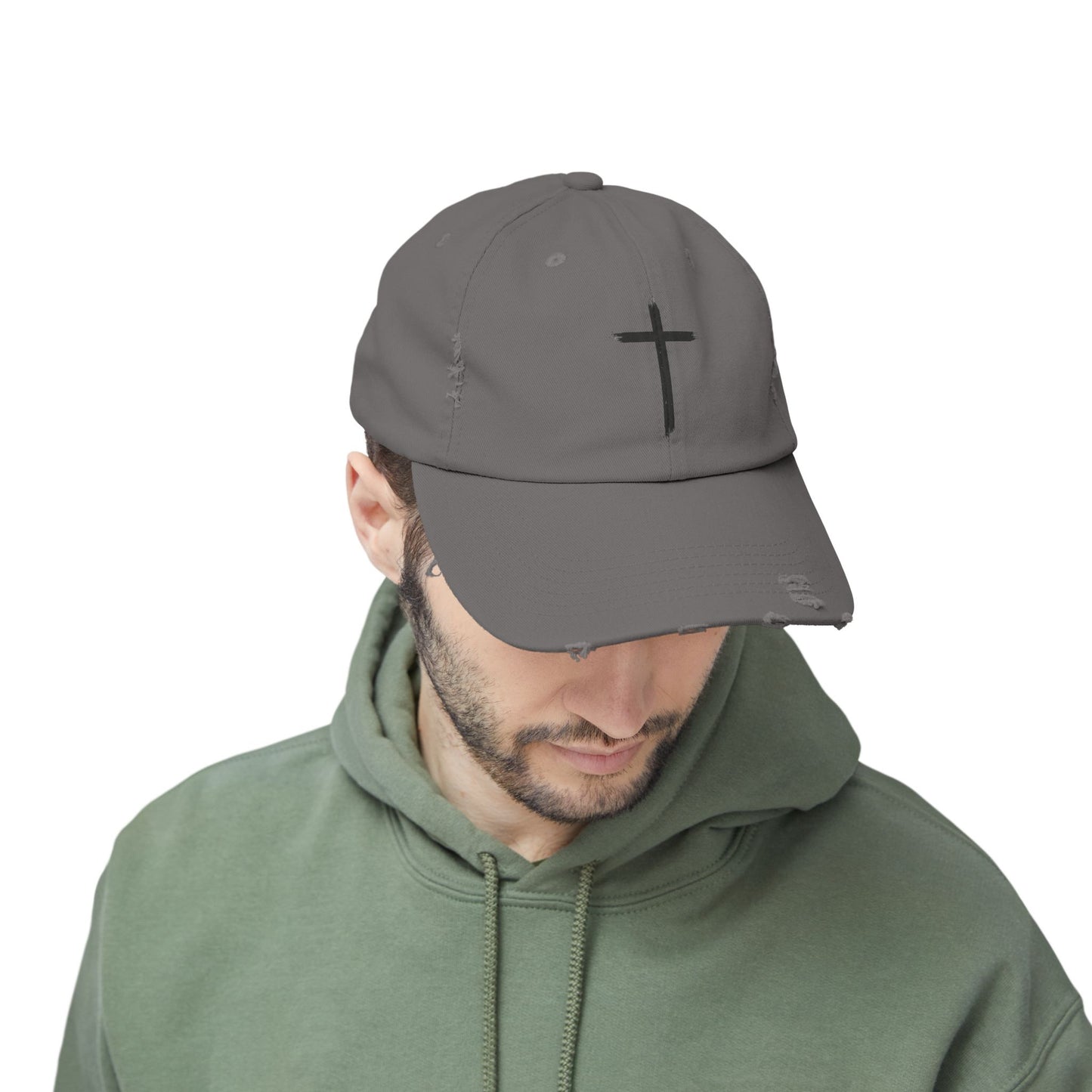 Brush Mark Cross Distressed Cap-Unisex