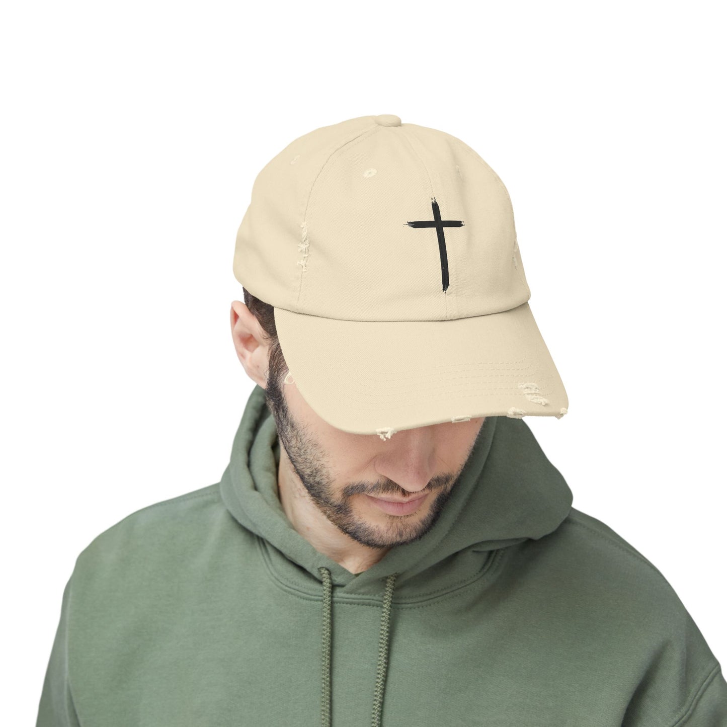 Brush Mark Cross Distressed Cap-Unisex