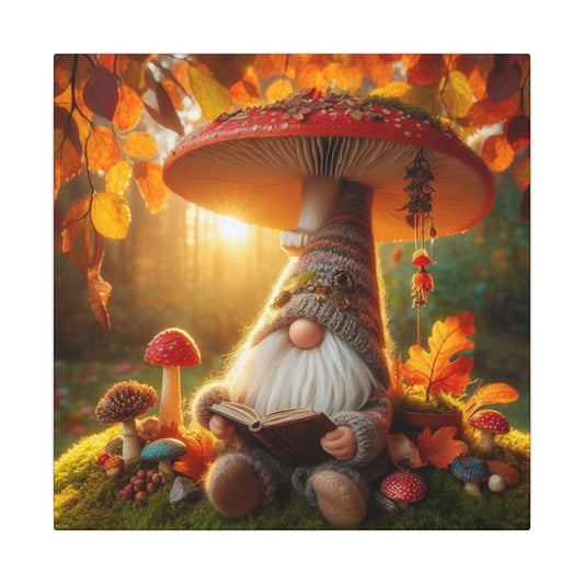 Autumn Gnome Canvas Wall Art