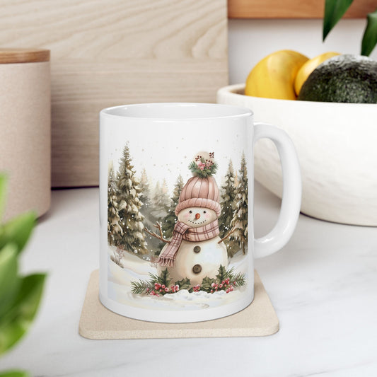 Snowman Series 11oz Coffee Mug Three