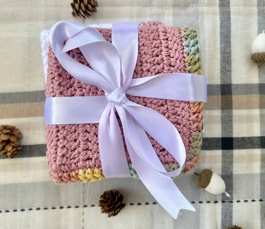 3pk Crochet Washcloths