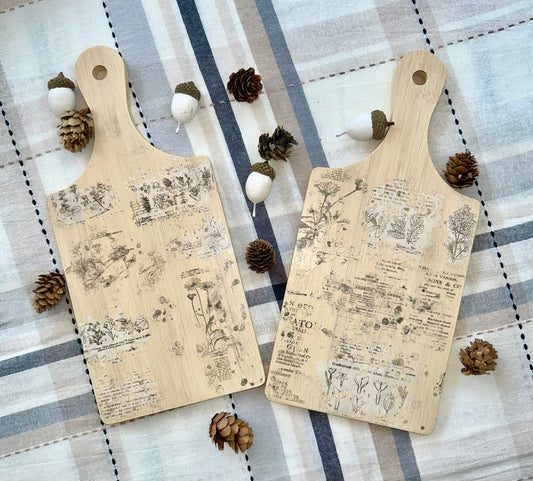 Individual Charcuterie Board (Floral & Script)