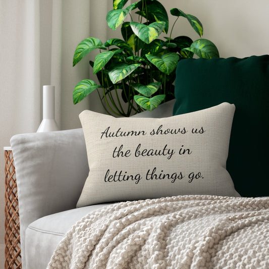 Autumn Letting Go 20"x14" Lumbar Pillow